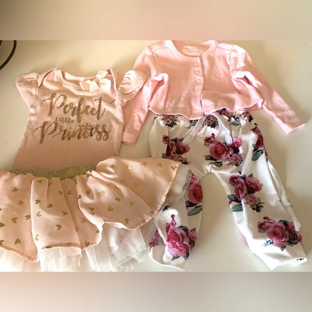 Carter’s Infant Girl Pink and Floral Bundle